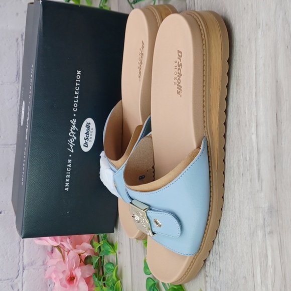 Dr Scholl's Icon Blue Wide Sandal NIB - Picture 6 of 9